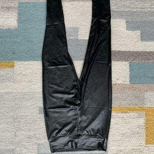 Faux leather leggings